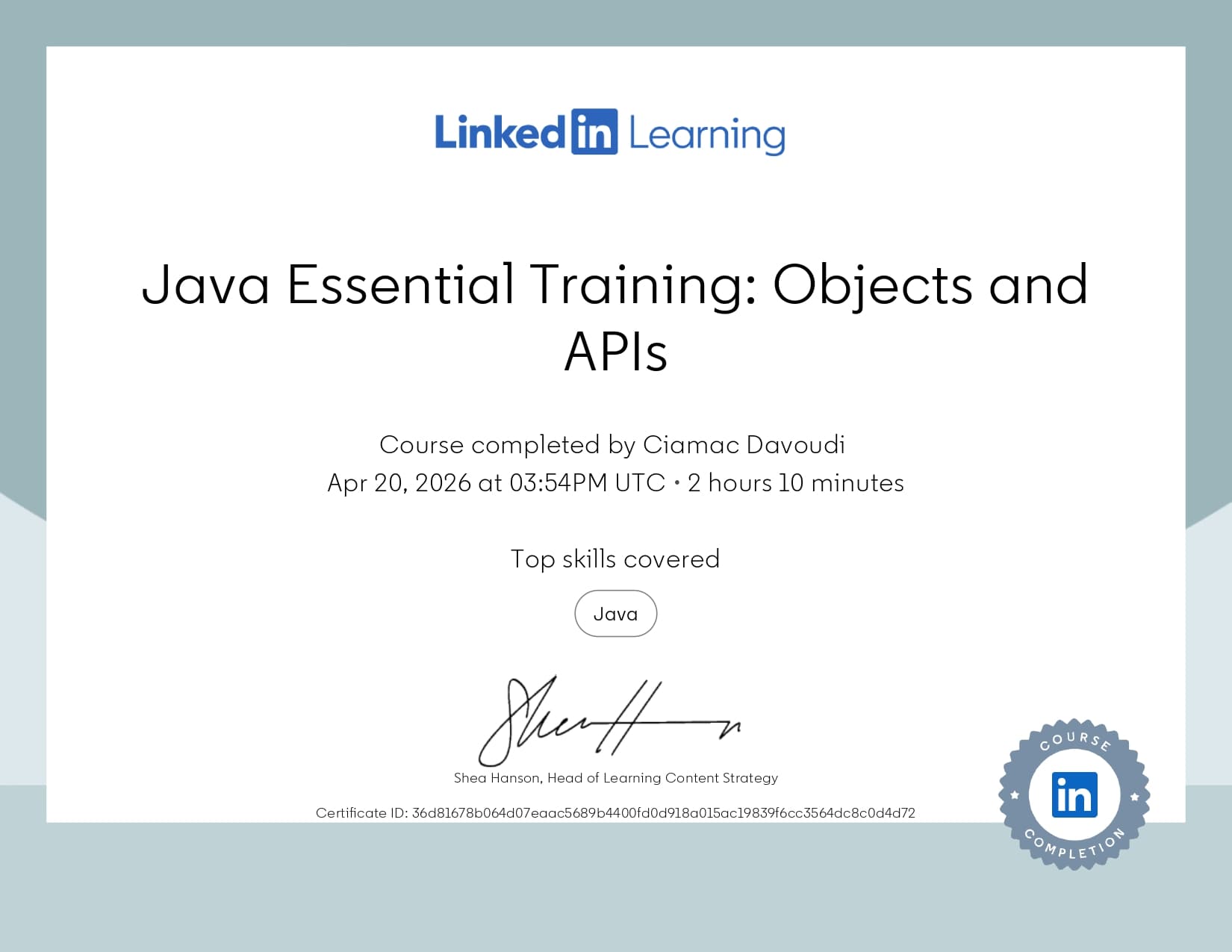 Certificate 56