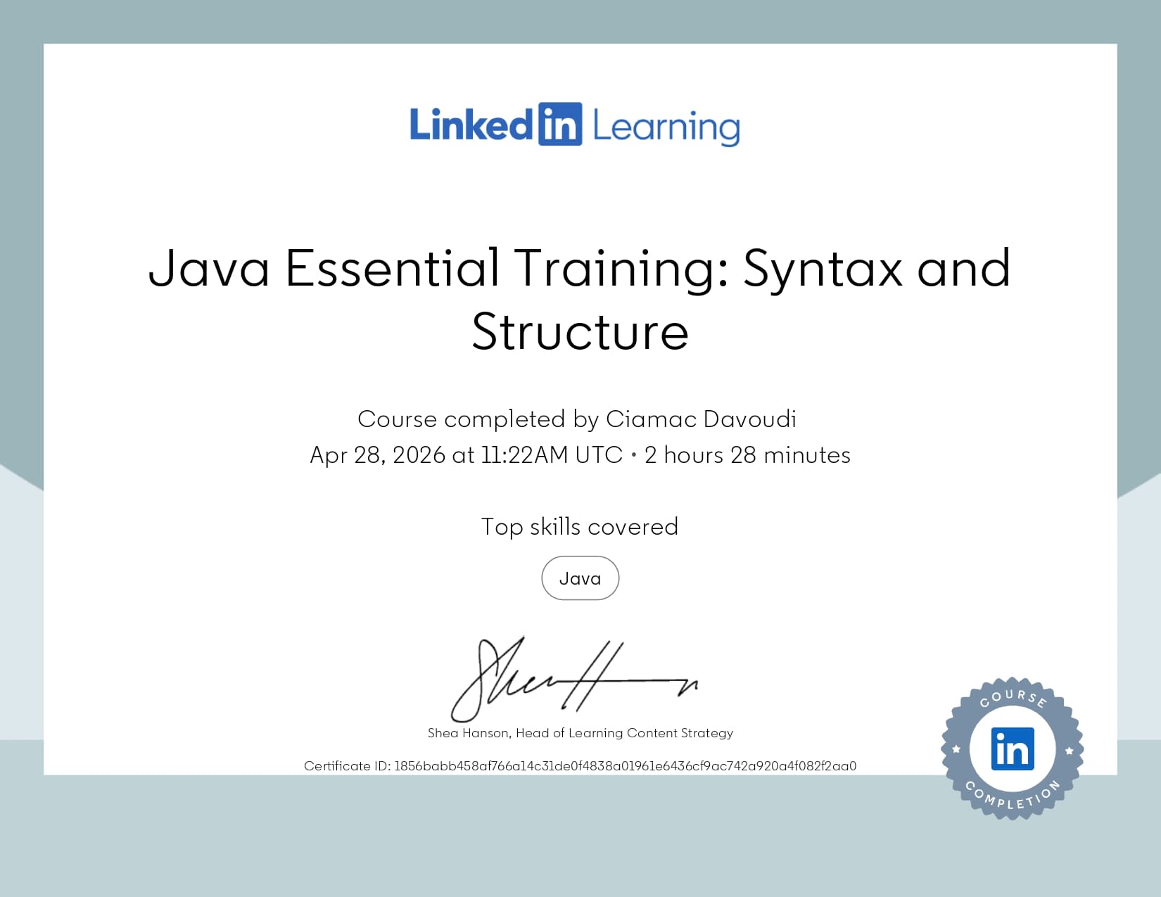 Certificate 57