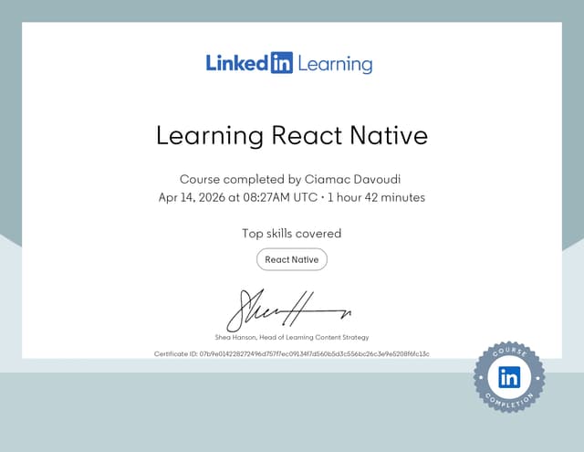 Certificate 34