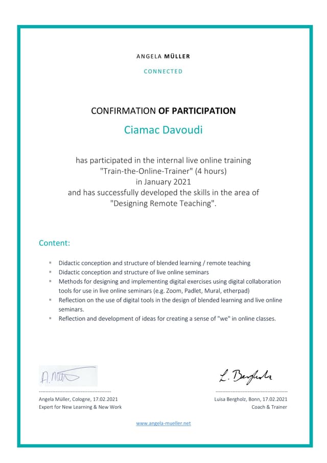 Certificate 2