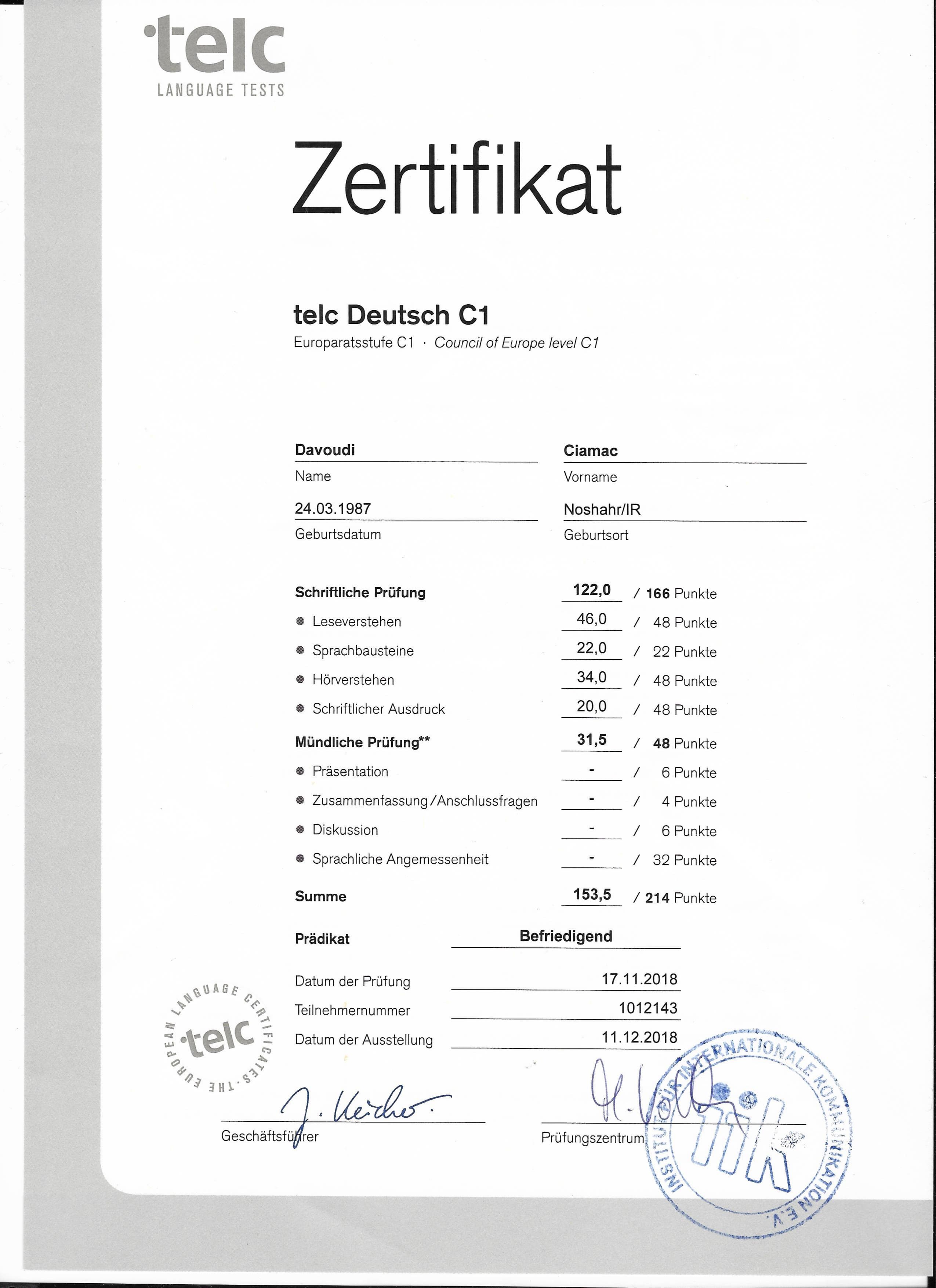 Certificate 59