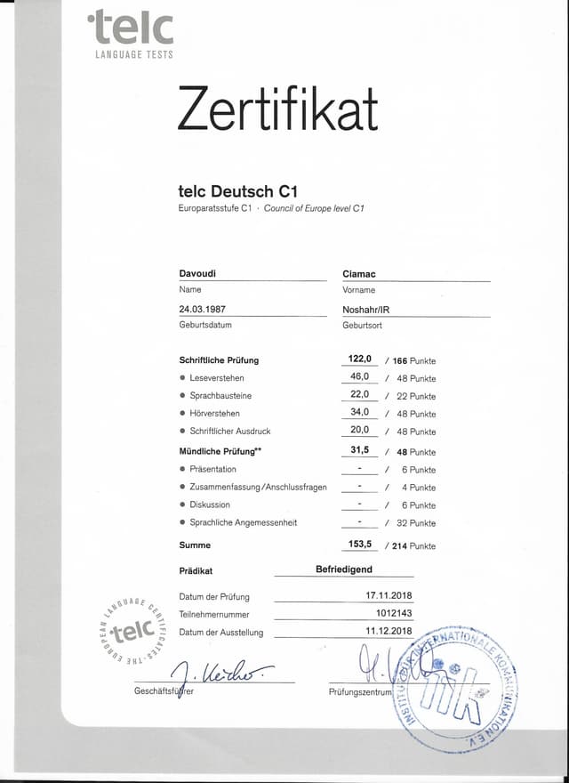 Certificate 46