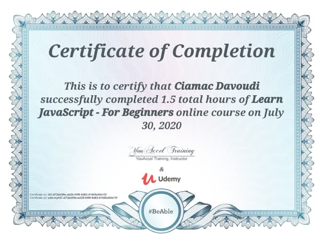 Certificate 36