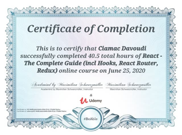 Certificate 32