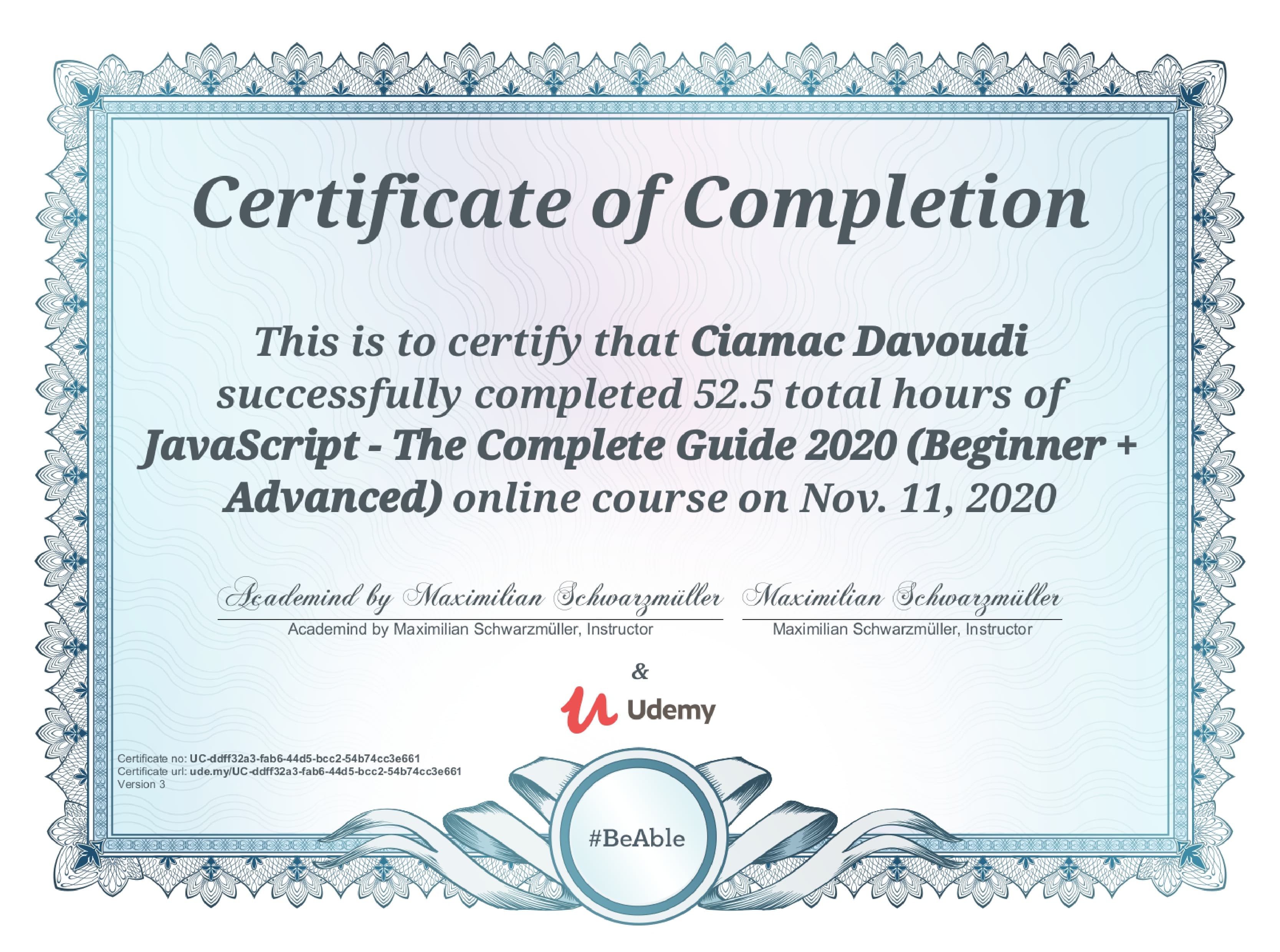 Certificate 43