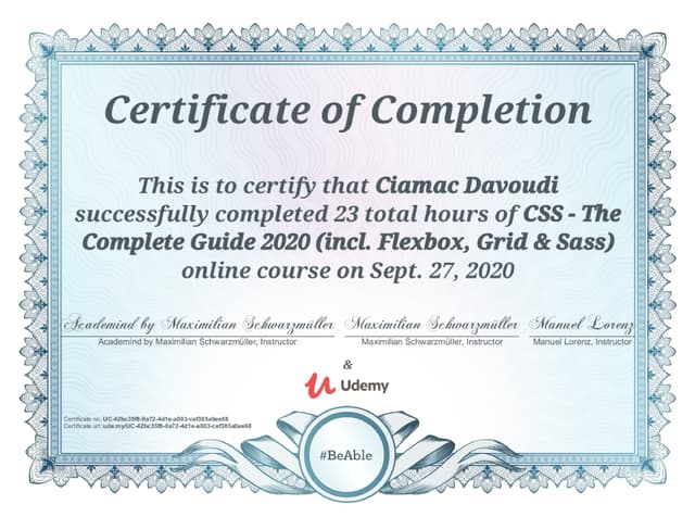 Certificate 44