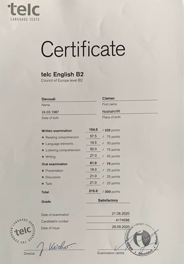 Certificate 43