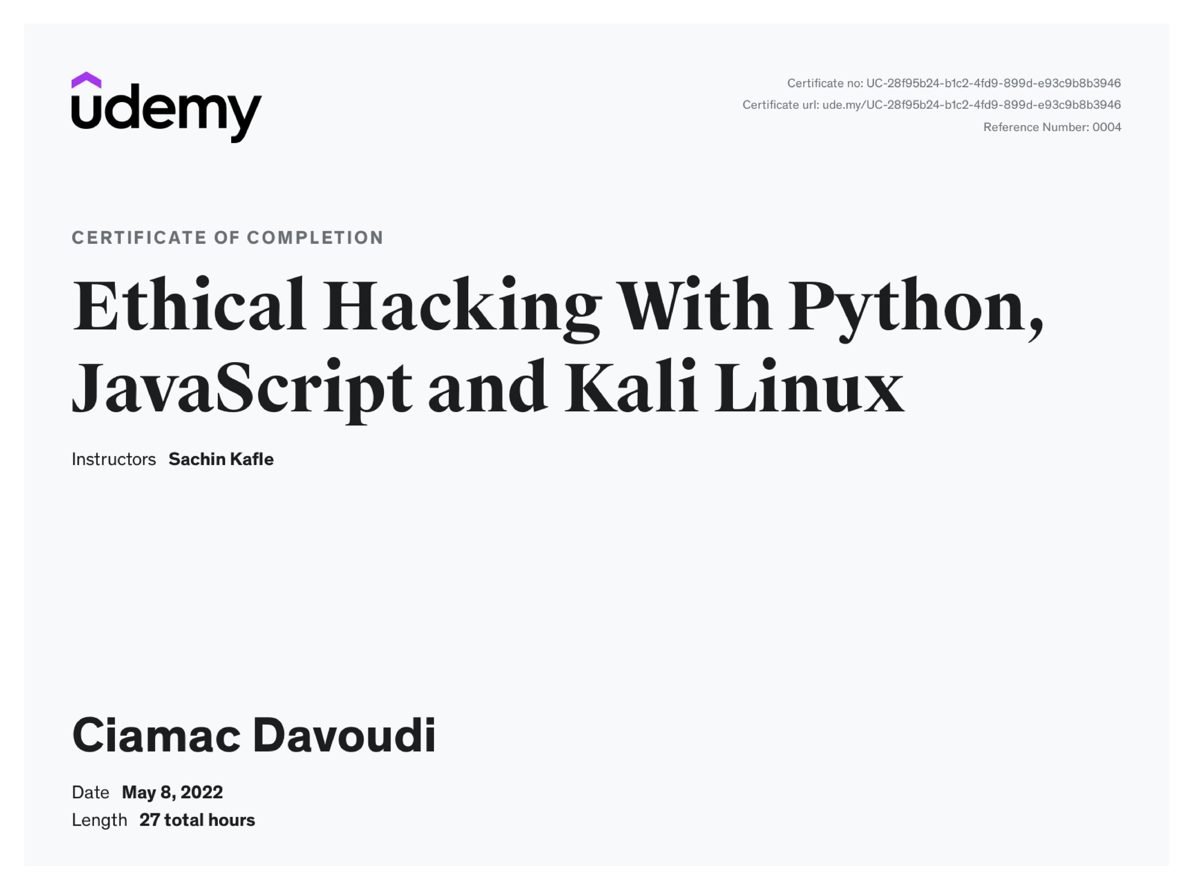 Certificate 19
