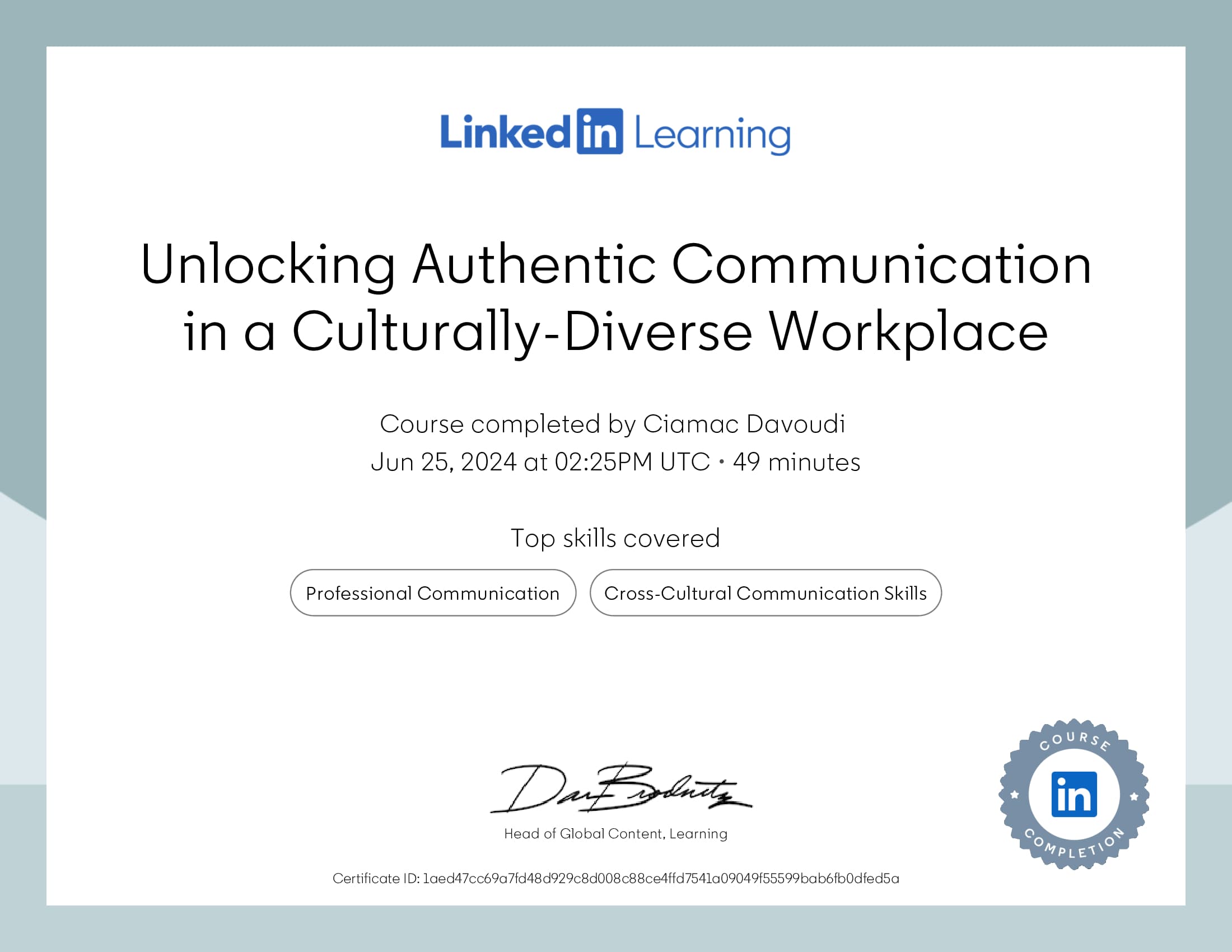 Certificate 9